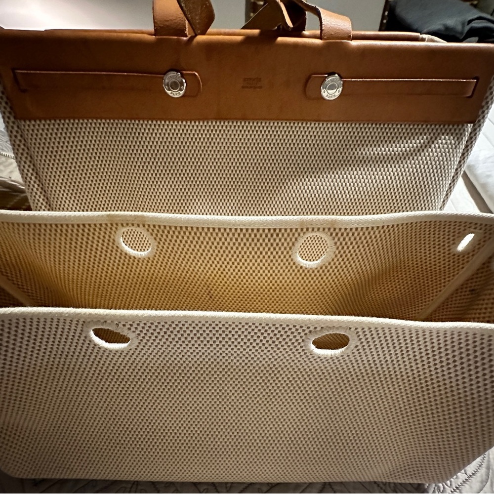 SOLD - Authentic Hermes Herbag Cabas - Picture 4 of 7
